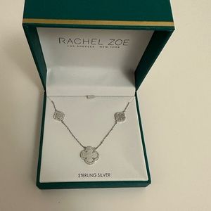 Rachel Zoe Silver Clover Necklace